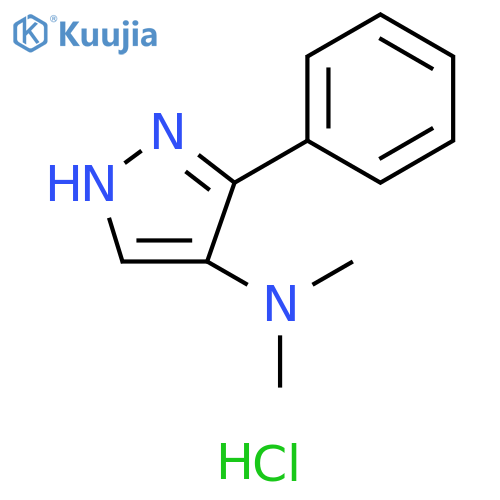 1H-Pyrazol-4-amine, N,N-dimethyl-3-phenyl-, hydrochloride (1:1) structure