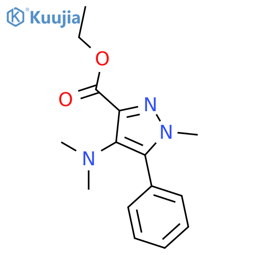 ethyl 4-(dimethylamino)-1-methyl-5-phenyl-1H-pyrazole-3-carboxylate structure