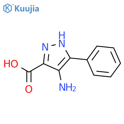 1H-Pyrazole-3-carboxylicacid, 4-amino-5-phenyl- structure