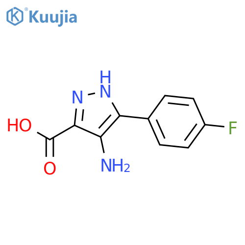 1H-Pyrazole-3-carboxylic acid, 4-amino-5-(4-fluorophenyl)- structure