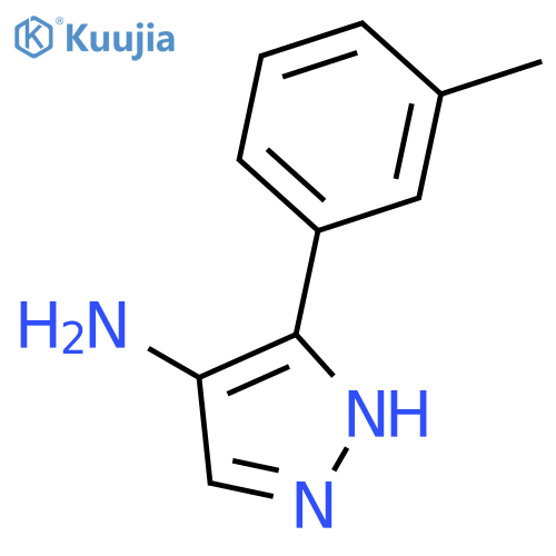 5-(3-methylphenyl)-1H-pyrazol-4-amine structure