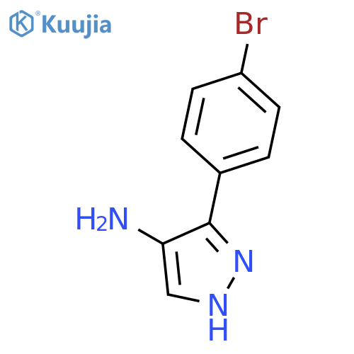 3-(4-Bromophenyl)-1H-pyrazol-4-amine structure