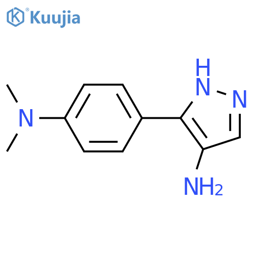 5-4-(dimethylamino)phenyl-1H-pyrazol-4-amine structure