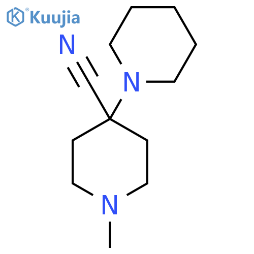 1-Methyl-4-(piperidin-1-yl)piperidine-4-carbonitrile structure