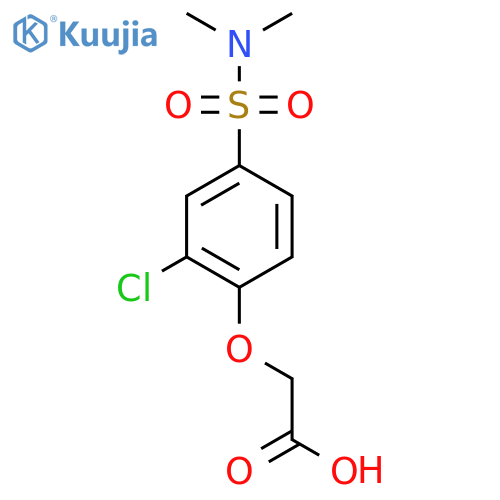 Acetic acid, [2-chloro-4-[(dimethylamino)sulfonyl]phenoxy]- structure