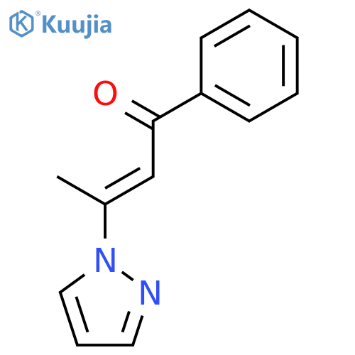 2-Buten-1-one, 1-phenyl-3-(1H-pyrazol-1-yl)- structure