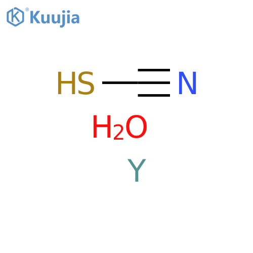 Thiocyanic acid, yttrium(3+) salt, hexahydrate structure
