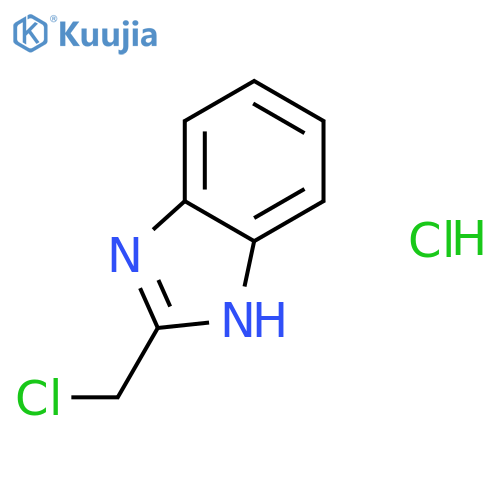2-(chloromethyl)-1H-1,3-benzodiazole hydrochloride structure