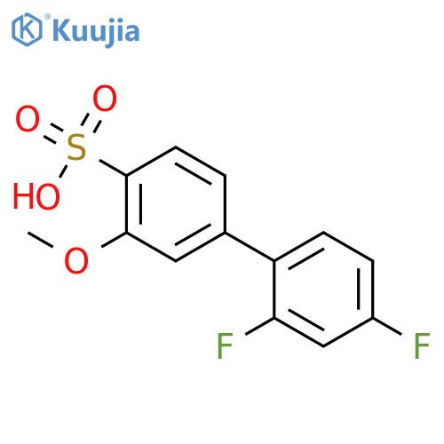 [1,1'-Biphenyl]-4-sulfonic acid, 2',4'-difluoro-3-methoxy- structure