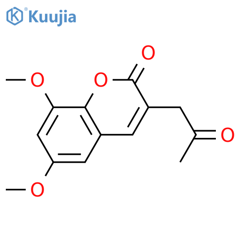 6,8-Dimethoxy-3-(2-oxopropyl)-2H-1-benzopyran-2-one structure