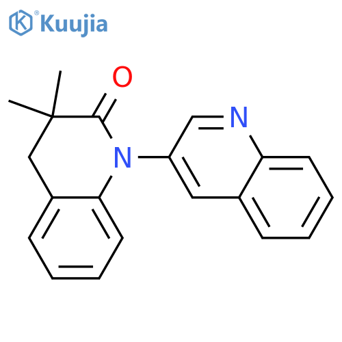 [1(2H),3'-Biquinolin]-2-one, 3,4-dihydro-3,3-dimethyl- structure