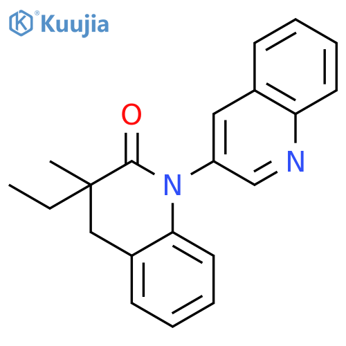 [1(2H),3'-Biquinolin]-2-one, 3-ethyl-3,4-dihydro-3-methyl- structure
