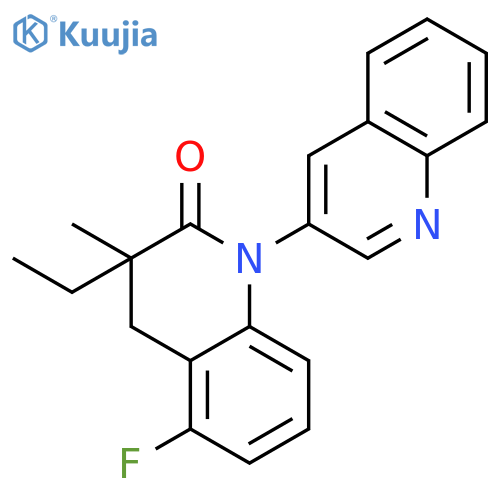 [1(2H),3'-Biquinolin]-2-one, 3-ethyl-5-fluoro-3,4-dihydro-3-methyl- structure