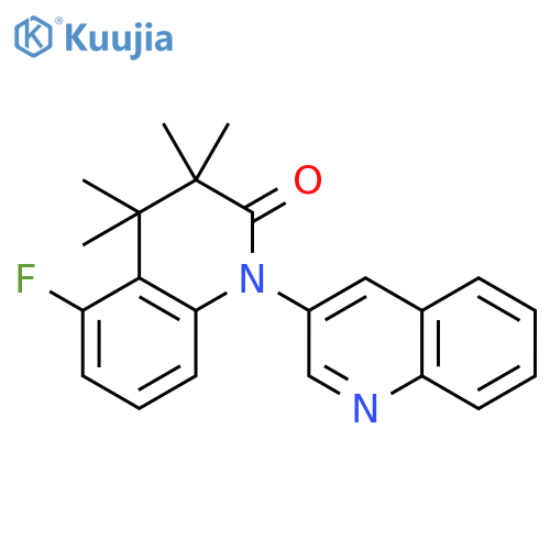 [1(2H),3'-Biquinolin]-2-one, 5-fluoro-3,4-dihydro-3,3,4,4-tetramethyl- structure