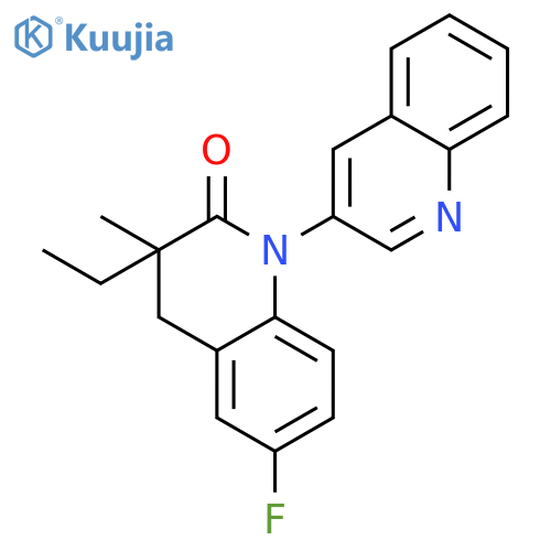 [1(2H),3'-Biquinolin]-2-one, 3-ethyl-6-fluoro-3,4-dihydro-3-methyl- structure