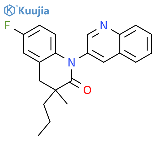 [1(2H),3'-Biquinolin]-2-one, 6-fluoro-3,4-dihydro-3-methyl-3-propyl- structure