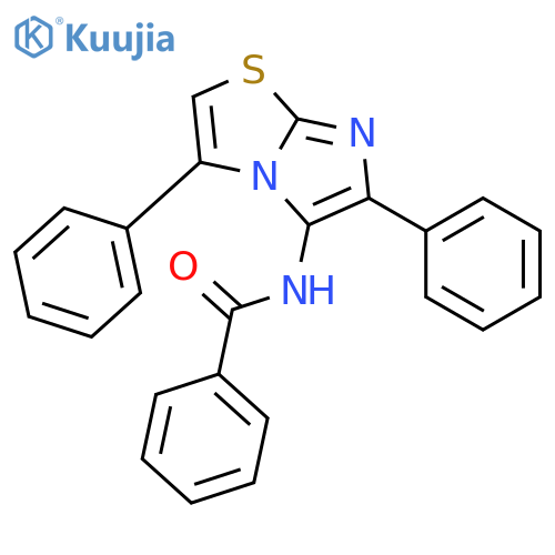 Benzamide, N-(3,6-diphenylimidazo[2,1-b]thiazol-5-yl)- structure