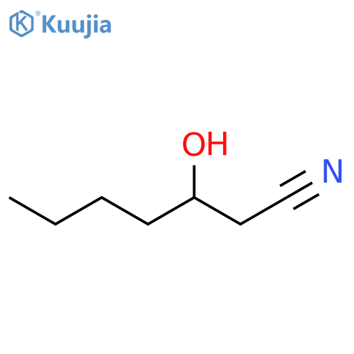 Heptanenitrile, 3-hydroxy-, (3S)- structure