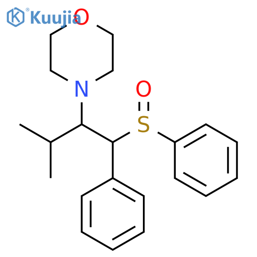 Morpholine, 4-[2-methyl-1-[phenyl(phenylsulfinyl)methyl]propyl]- structure