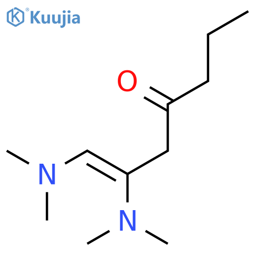 1,2-Bis(dimethylamino)hept-1-en-4-one structure