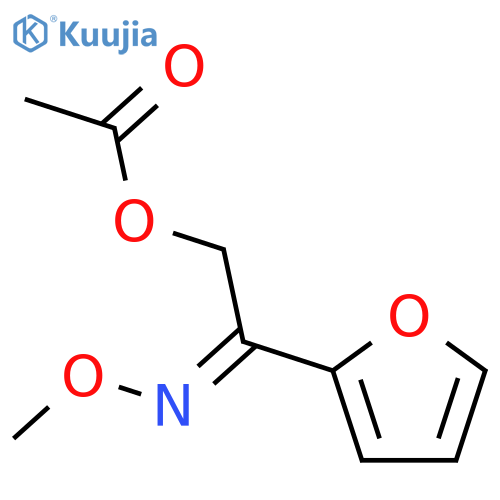 Ethanone, 2-(acetyloxy)-1-(2-furanyl)-, 1-(O-methyloxime) structure