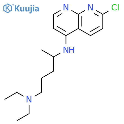 1,4-Pentanediamine, N4-(7-chloro-1,8-naphthyridin-4-yl)-N1,N1-diethyl- structure
