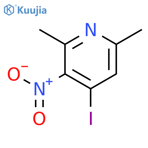 4-Iodo-2,6-dimethyl-3-nitropyridine structure