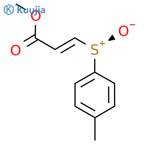 2-Propenoic acid, 3-[(R)-(4-methylphenyl)sulfinyl]-, methyl ester, (2E)- structure