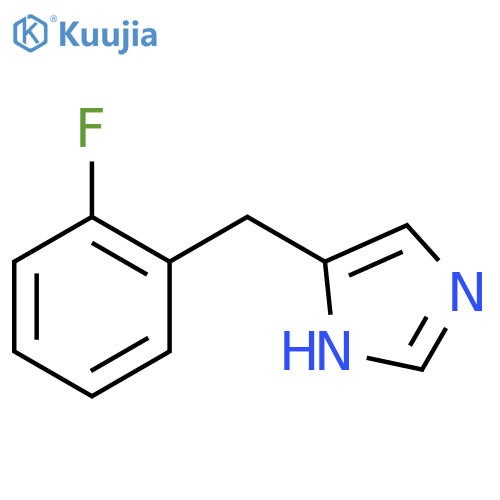 5-[(2-fluorophenyl)methyl]-1h-imidazole structure
