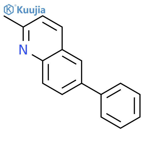 Quinoline, 2-methyl-6-phenyl- structure