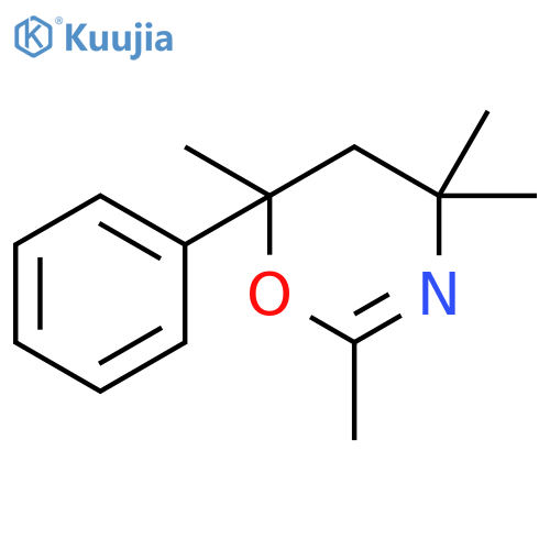 4H-1,3-Oxazine, 5,6-dihydro-2,4,4,6-tetramethyl-6-phenyl- structure