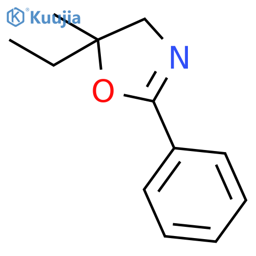 Oxazole, 5-ethyl-4,5-dihydro-5-methyl-2-phenyl- structure