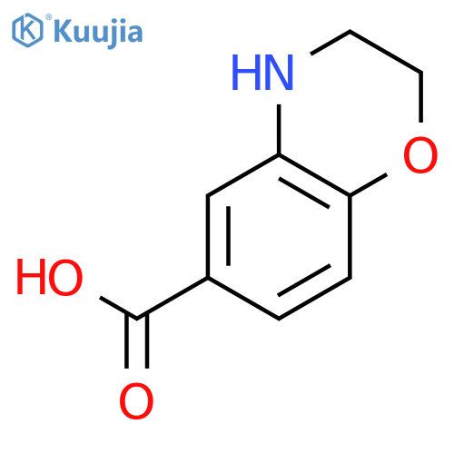 3,4-dihydro-2H-1,4-benzoxazine-6-carboxylic acid structure
