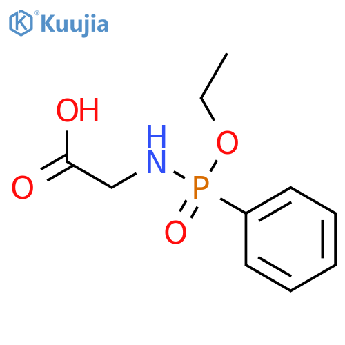 Glycine, N-(ethoxyphenylphosphinyl)- structure