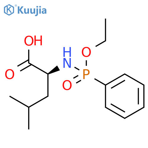 L-Leucine, N-(ethoxyphenylphosphinyl)- structure
