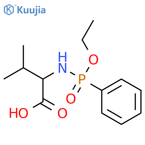 L-Valine, N-(ethoxyphenylphosphinyl)- structure