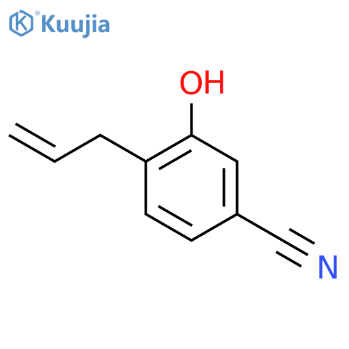 Benzonitrile, 3-hydroxy-4-(2-propenyl)- structure