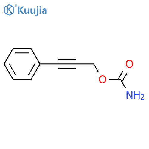 2-Propyn-1-ol, 3-phenyl-, carbamate (ester) structure