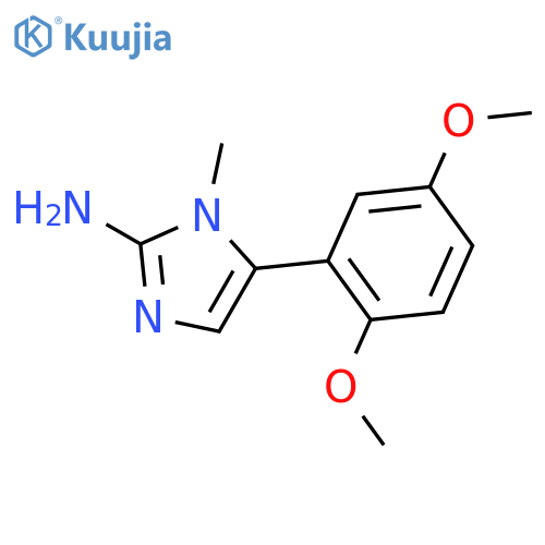 1H-Imidazol-2-amine, 5-(2,5-dimethoxyphenyl)-1-methyl- structure