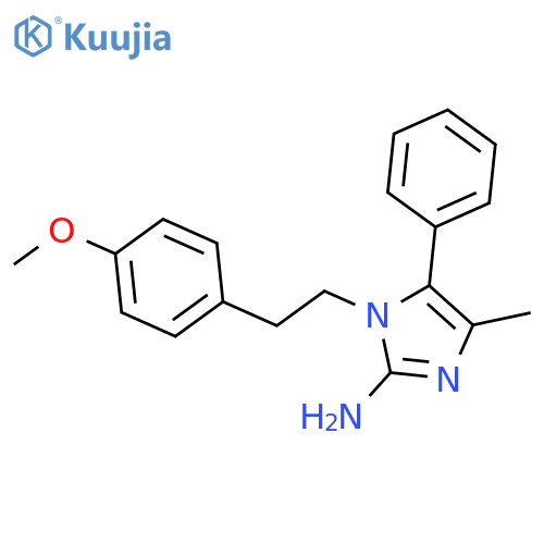 1H-Imidazol-2-amine, 1-[2-(4-methoxyphenyl)ethyl]-4-methyl-5-phenyl- structure