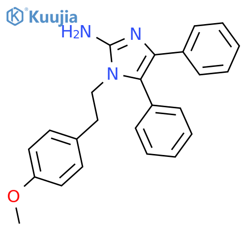 1H-Imidazol-2-amine, 1-[2-(4-methoxyphenyl)ethyl]-4,5-diphenyl- structure