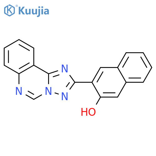 2-Naphthalenol, 3-[1,2,4]triazolo[1,5-c]quinazolin-2-yl- structure