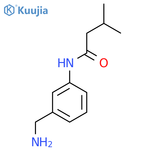 N-3-(aminomethyl)phenyl-3-methylbutanamide structure