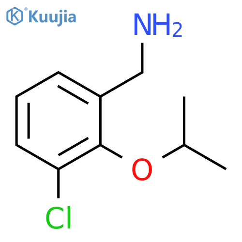 1-[3-Chloro-2-(propan-2-yloxy)phenyl]methanamine structure