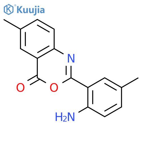 4H-3,1-Benzoxazin-4-one, 2-(2-amino-5-methylphenyl)-6-methyl- structure