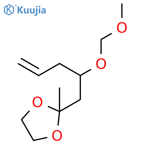 1,3-Dioxolane, 2-[2-(methoxymethoxy)-4-penten-1-yl]-2-methyl- structure