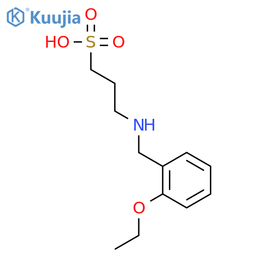 1-Propanesulfonic acid, 3-[[(2-ethoxyphenyl)methyl]amino]- structure