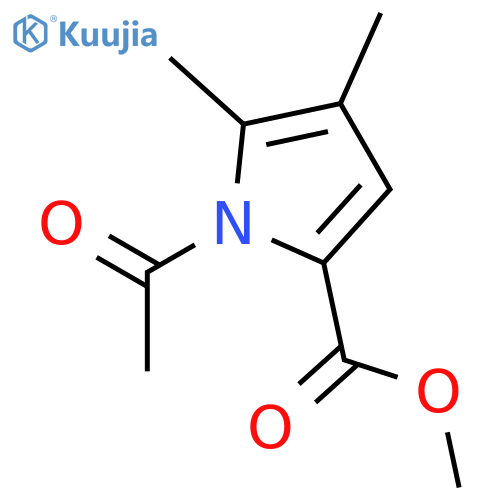 1-acetyl-4,5-dimethyl-1H-Pyrrole-2-carboxylic acid methyl ester structure