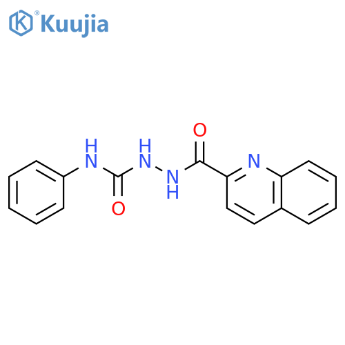 2-Quinolinecarboxylic acid, 2-[(phenylamino)carbonyl]hydrazide structure