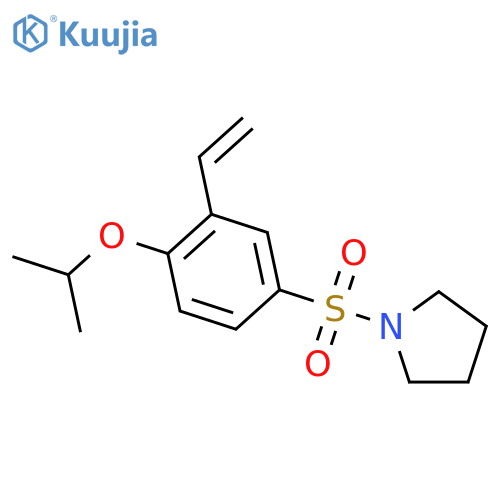 Pyrrolidine, 1-[[3-ethenyl-4-(1-methylethoxy)phenyl]sulfonyl]- structure